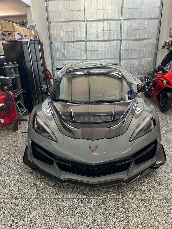 C8 Corvette ZR1 Double Sided Carbon Fiber Hood