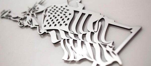 Emblem "Lady Liberty" Statue Of Liberty 1PC | Stainless Steel, Choose Finish