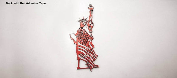 Emblem "Lady Liberty" Statue Of Liberty 1PC | Stainless Steel, Choose Finish