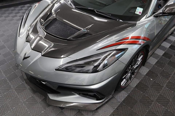 C8 Corvette ZR1 Double Sided Carbon Fiber Hood