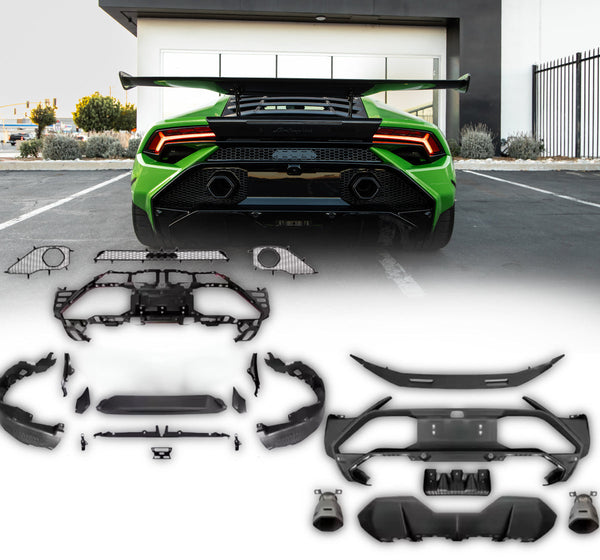 2014-2024 Lamborghini Huracan Tecnica Rear Bumper Conversion Kit