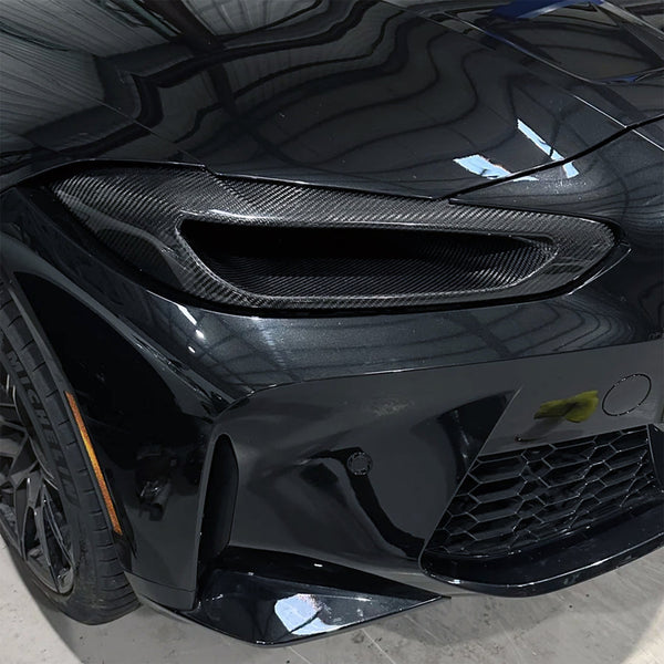 G8X M3/M4 Dry Carbon Fiber Headlight Delete Intake Duct