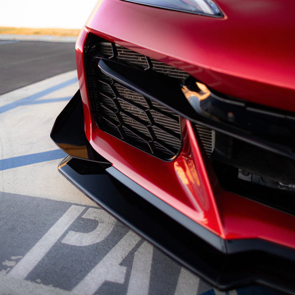 2020-2026 Corvette C8 Stingray Z06 Track Package 15pcs Full Conversion Front Bumper Body Kit