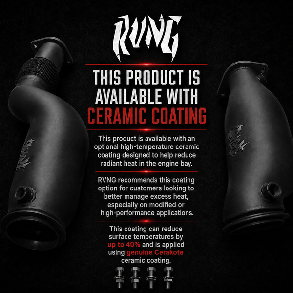 Rvng (F90,F91,F92,F93) M5 & M8 S63 XL Flow Series 3.5” inlet Downpipes