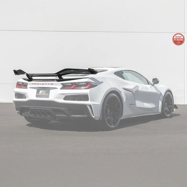 Z06 Conversion Corvette C8 All Model Dry Carbon Fiber Rear High Wing