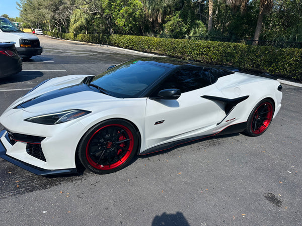 AGM C8 Corvette Z06/ERay Aero Blades (Visible Carbon/Carbon Flash Metallic)