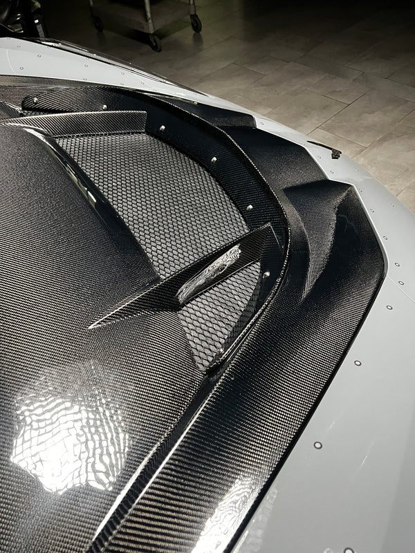 C8 Corvette ZR1 Double Sided Carbon Fiber Hood