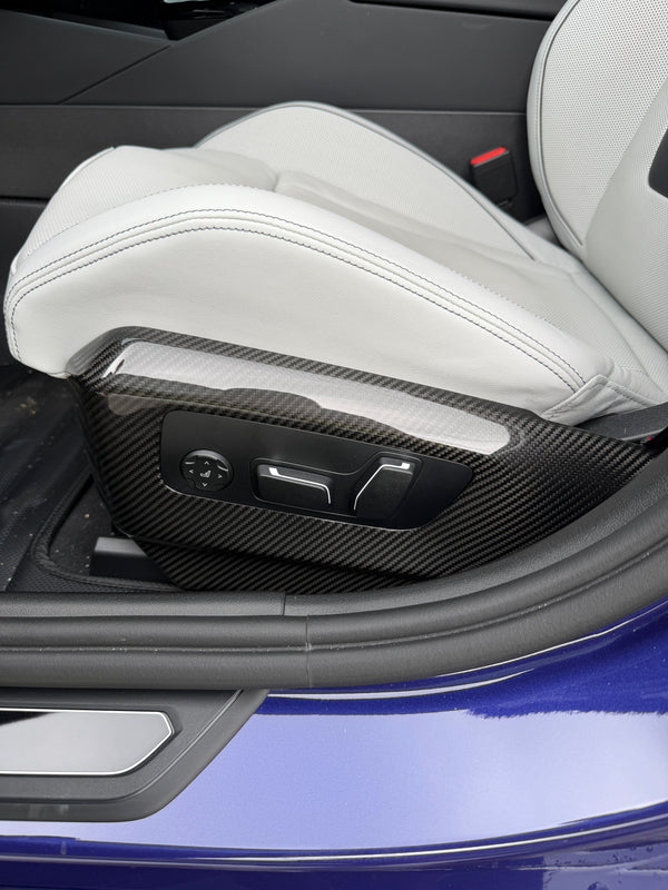 G90 / G99 M5 OEM Style Dry Carbon Fiber Seat Side Trim Covers