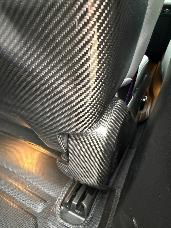 G90 / G99 M5 OEM Style Dry Carbon Fiber Seat Side Trim Covers