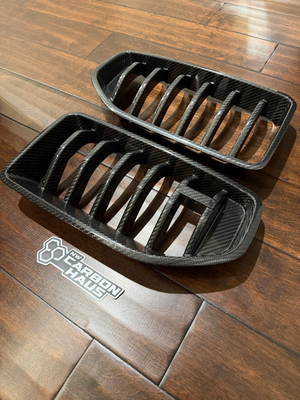 G87 M2 AD STYLE DRY CARBON FIBER GRILL