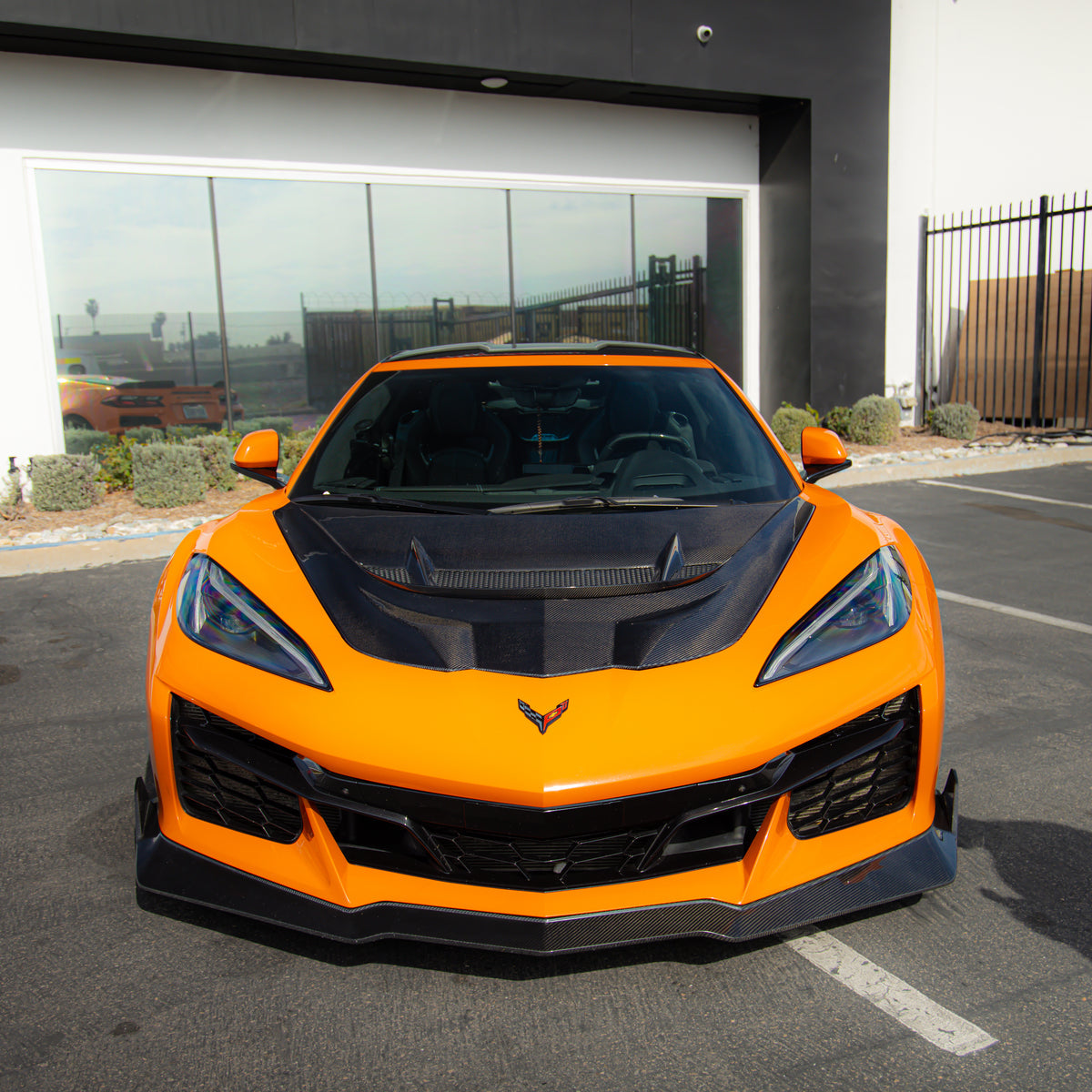 C8 CORVETTE ZR1 DOUBLE SIDED CARBON FIBER HOOD