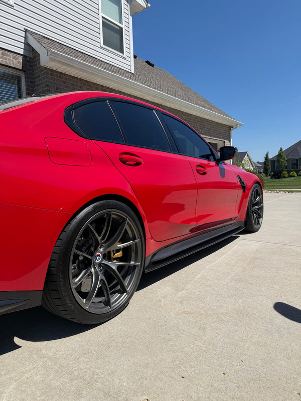 G8X Dry Carbon Fiber Side Skirt Extensions