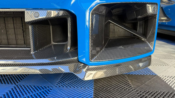 M2 G87 MP Style Dry Carbon Fiber Front Center Bumper Trim
