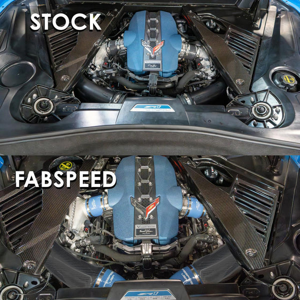 Fabspeed Chevrolet C8 Corvette ZR1 Carbon Fiber Intake Pipes (2025+)