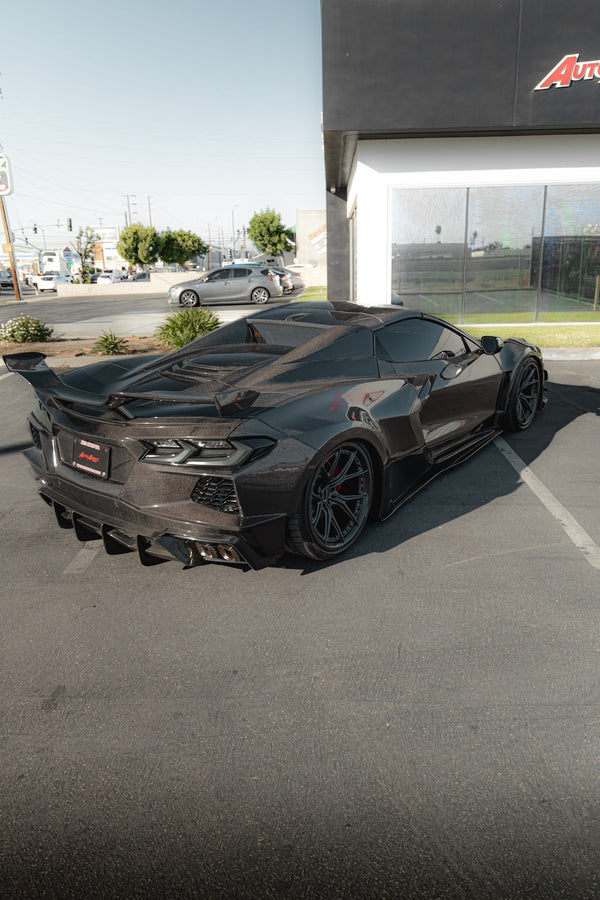 2020-2026 Corvette C8 Type-Z07 Style Carbon Fiber Rear Spoiler 1pc For Stingray