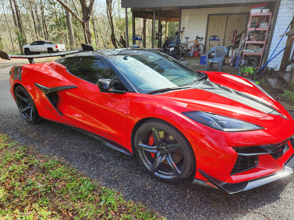 AGM C8 Corvette Z06/ERay ZR1 High Wing (Visible Carbon / Carbon Flash Metallic)