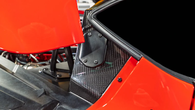 C8 Corvette O6G-Ultra B-Pillar Covers - Carbon Fiber