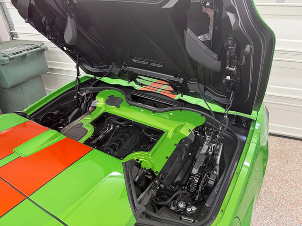 Clear HTC Engine Bay Cover for 2020+ Corvette C8 Z06, ZR1, E-Ray and Stingray Models