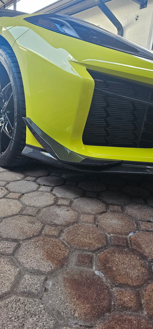 AGM C8 Corvette Z06 / ZR1 / ERay Carbon Fiber Dive Plane Canards