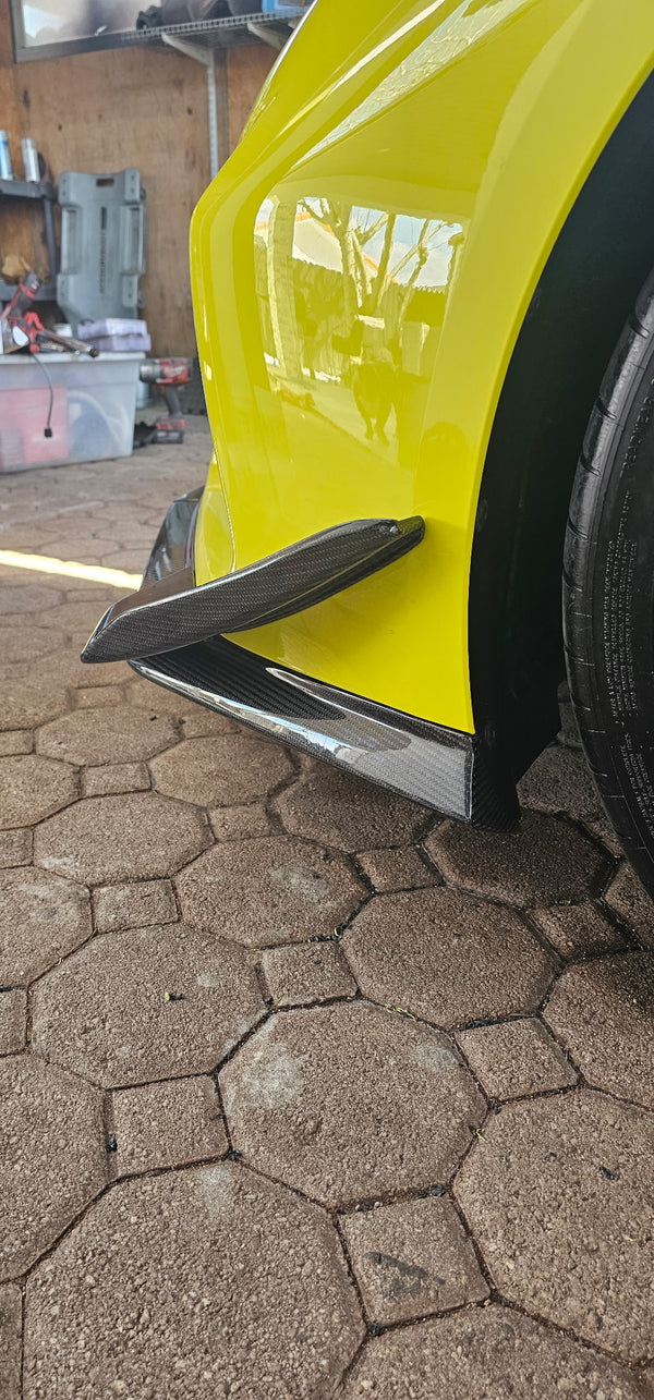 AGM C8 Corvette Z06 / ZR1 / ERay Carbon Fiber Dive Plane Canards