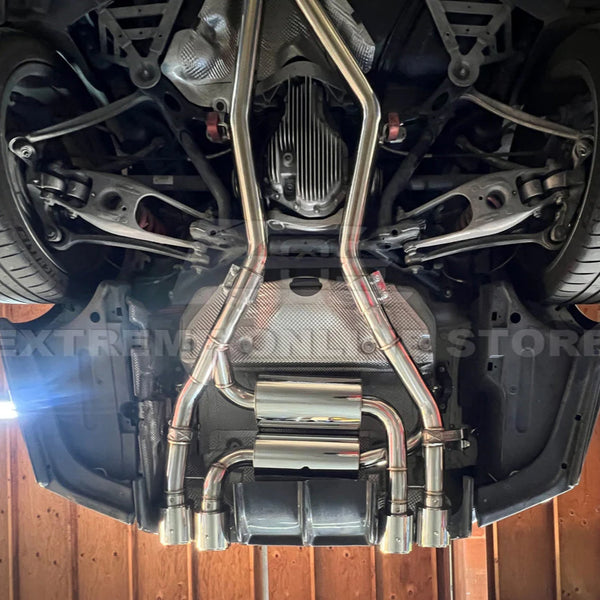 2015-20 BMW F80 M3 F82 M4 | 2.5" Piping w/ 3.5 " Quad Tips Axle Back Exhaust