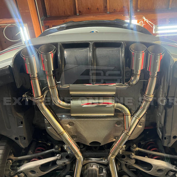2015-20 BMW F80 M3 F82 M4 | 2.5" Piping w/ 3.5 " Quad Tips Axle Back Exhaust