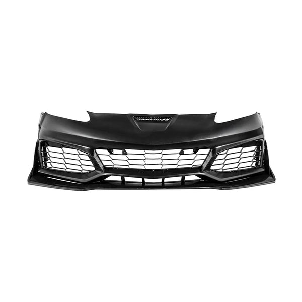 2005-2013 Corvette C6 Base | C7 ZR1 Style Front Bumper Conversion Kit Surface Finish Primed Black