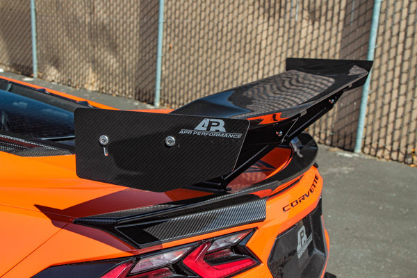 GTC-500 Carbon Fiber Adjustable Wing - Chevrolet C8 Stingray Z51 Corvette Convertible