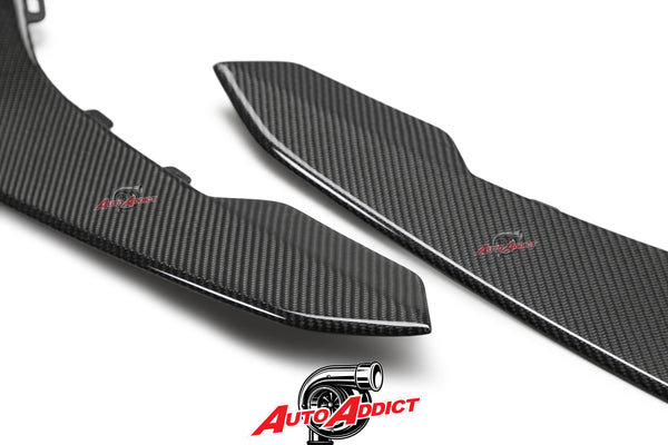 2017-2023 CAMARO ZL1 1LE CARBON FIBER FRONT BUMPER CANARDS (DIVE PLANES)