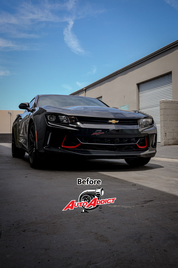 2016-2018 Chevy Camaro OEM Replica Headlights – Amber Sequential LED, Built-in Low/High Beams
