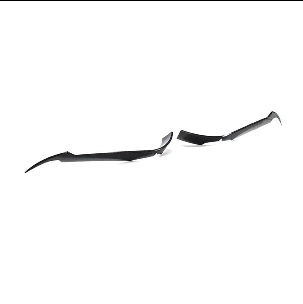 C8 Corvette Carbon Fiber Front Air Intake Vents Bumper Aero Flicks Trims