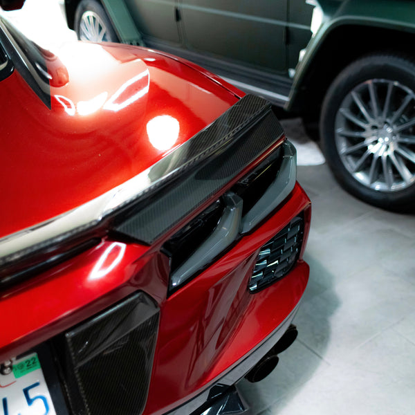 2020-2026 Corvette C8 Euro Smoke Style LED Taillights Amber Sequential Pair