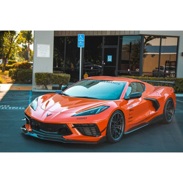 Chevrolet Corvette C8 Carbon Fiber Side Rocker Extensions/ Side Skirt