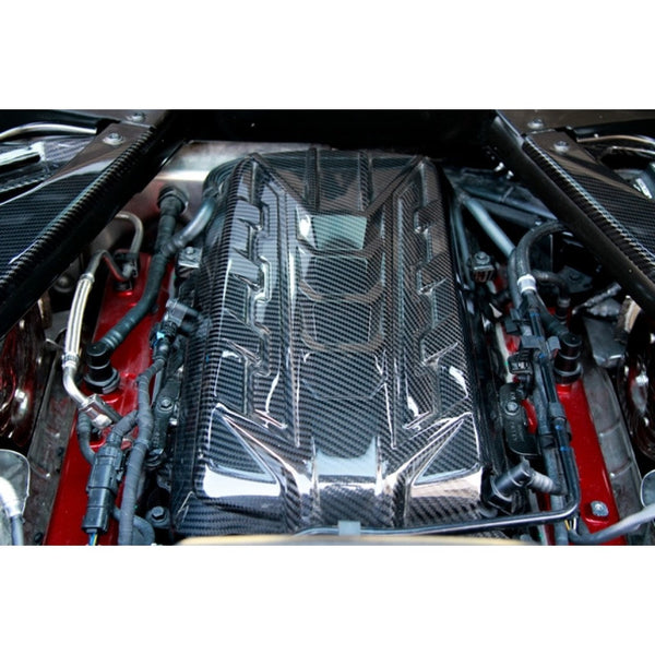 Chevrolet Corvette C8 Carbon Fiber Engine Plenum Cover, Appearance Panels, and Package