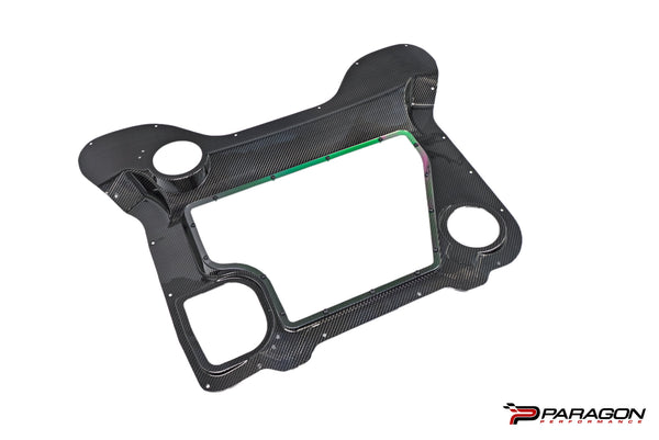 Paragon Performance C8 Corvette Eray ZR1X Carbon Fiber Clear Engine Cover - Convertible
