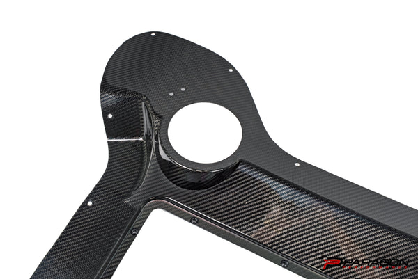 Paragon Performance C8 Corvette Eray ZR1X Carbon Fiber Clear Engine Cover - Convertible