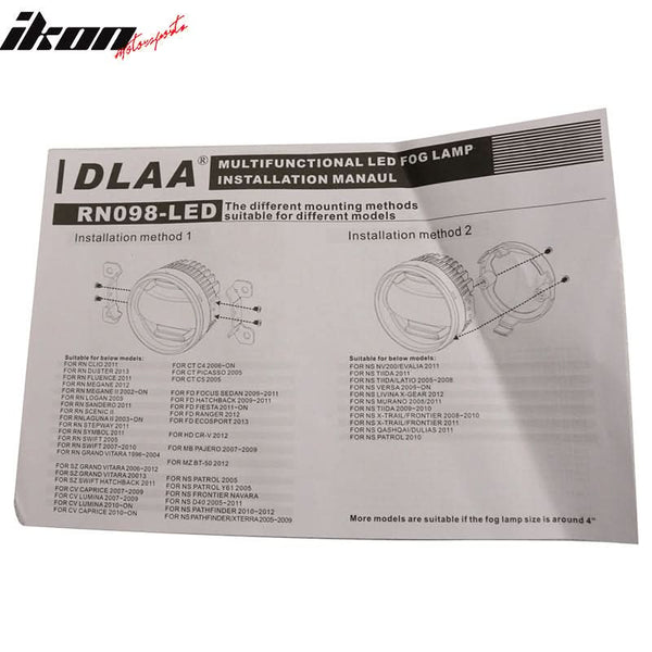 2005-2009 Ford Mustang Clear Lens Front Fog Lights Lamp W/Wire Harness