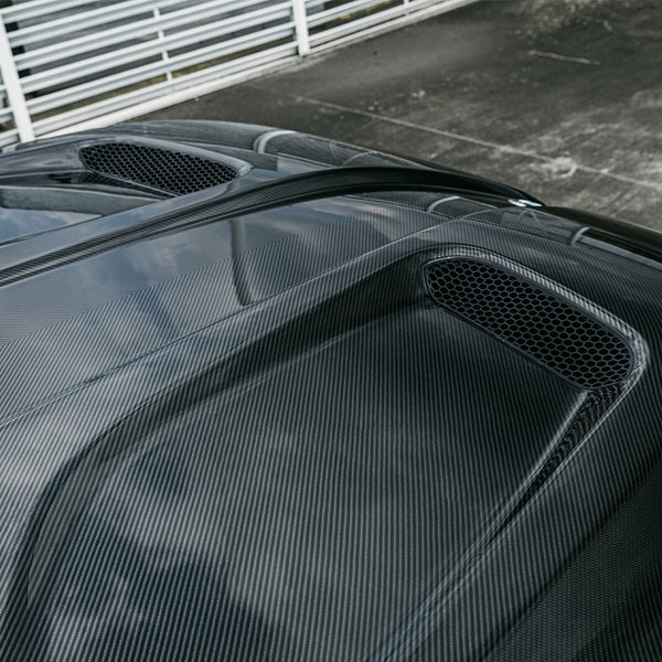 G90/G99 M5 SQ Style Dry Carbon Fiber Vented Hood