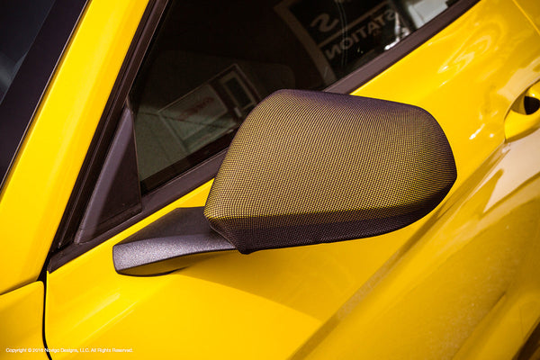 NoviStretch Mirror Covers - 6th Gen Camaro, 6th & 7th Gen Mustang & Dodge LX (See listing for fitment)