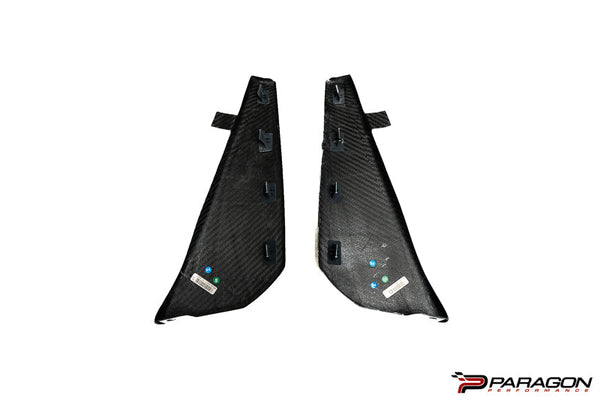 Paragon Performance C8 Corvette Carbon Fiber Splash Guards - Front & Rear