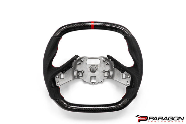 Paragon Performance C8 Corvette Z06 Style Carbon Fiber Steering Wheel - Red