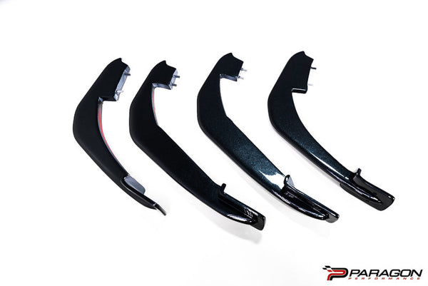 Paragon Performance C8 Corvette Rear Diffuser Strakes - Carbon Flash