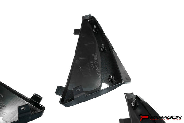 Paragon Performance C8 Stingray Corvette Extended Splash Guards - Carbon Flash