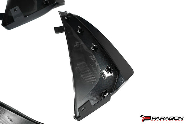 Paragon Performance C8 Stingray Corvette Extended Splash Guards - Carbon Flash