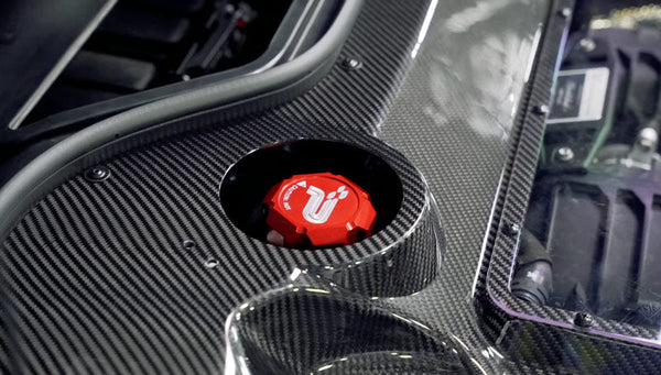 Paragon Performance C8 Corvette Carbon Fiber Clear Engine Cover - Convertible