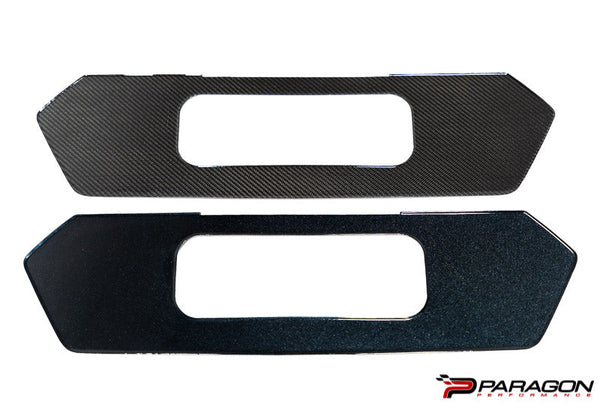 Paragon Performance C8 Corvette License Plate Insert - Carbon Fiber or Carbon Flash