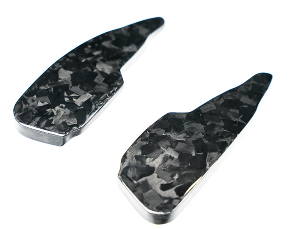 C8 Corvette Carbon Fiber Paddle Shifter Extenders (Black, Blue, Forged, Red or Silver)