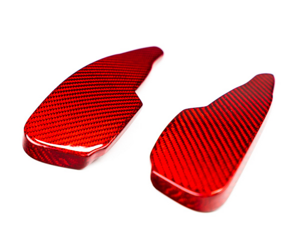 C8 Corvette Carbon Fiber Paddle Shifter Extenders (Black, Blue, Forged, Red or Silver)