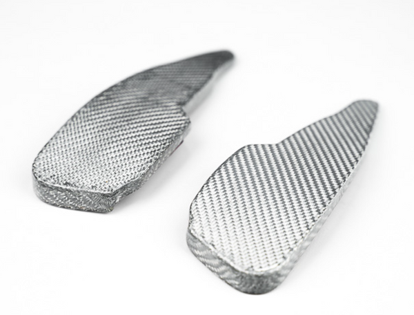 C8 Corvette Carbon Fiber Paddle Shifter Extenders (Black, Blue, Forged, Red or Silver)