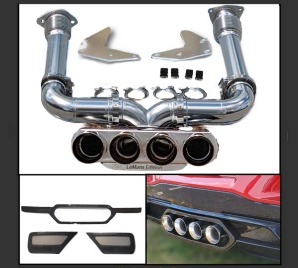 2020-2025 LeMans Edition C8 Corvette Stingray, E-Ray or Z06 Valve or NON-Valve Catback Center Exhaust